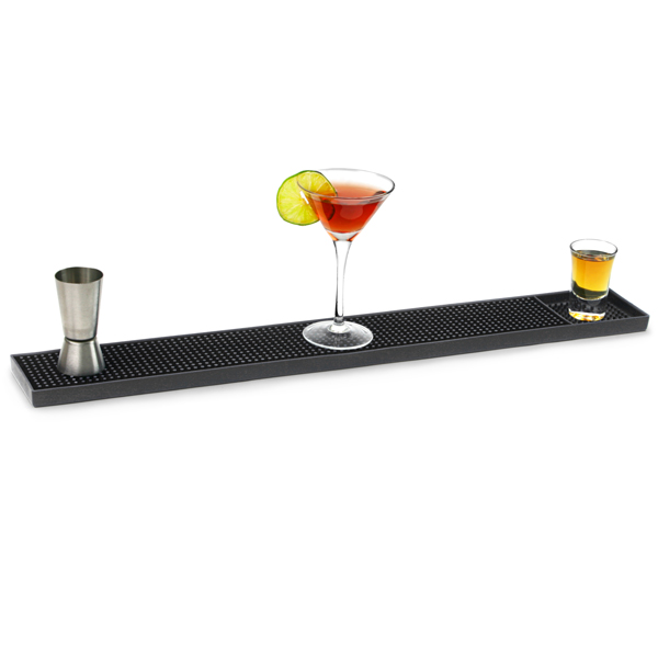 Sort PVC Barmåtte – Uundgåeligt Barudstyr til Fest!