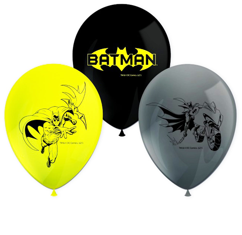Batman Fødselsdagsballoner – 8 stk. til din fest