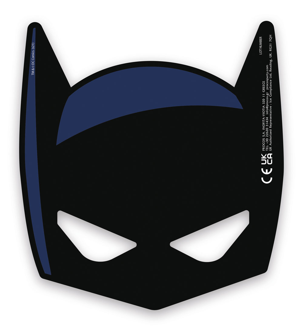 Batman Masker – 6 stk. til Fødselsdag og Temafest