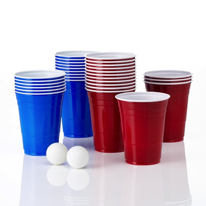 Beer Pong Pakke med 24 Kopper og 2 Bolde – Fantastisk Tilbud!