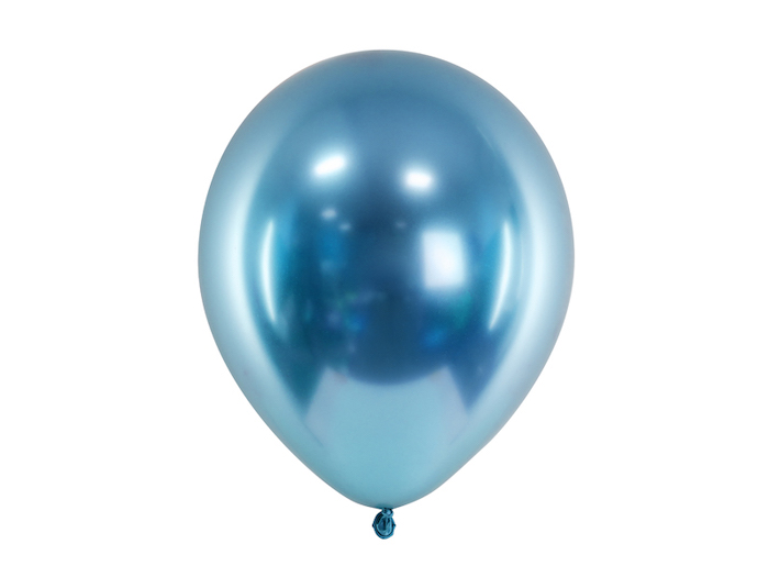 Blå Chrome Balloner - 10 stk. til festlige anledninger