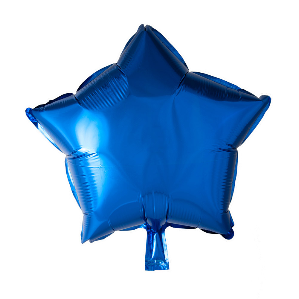 Blå Stjerne Folieballon – Perfekt Festdekoration!