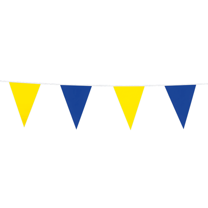 Blå   Gul Flagguirlande Flag 20   30   10 Meter