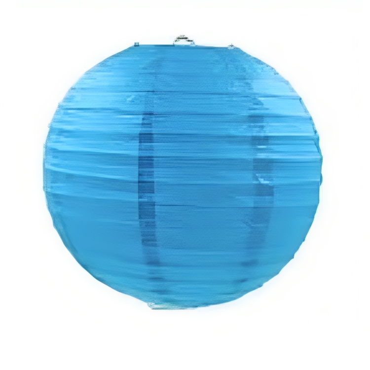 Blå Papir Lanterne 40 cm - Festdekoration til dit arrangement