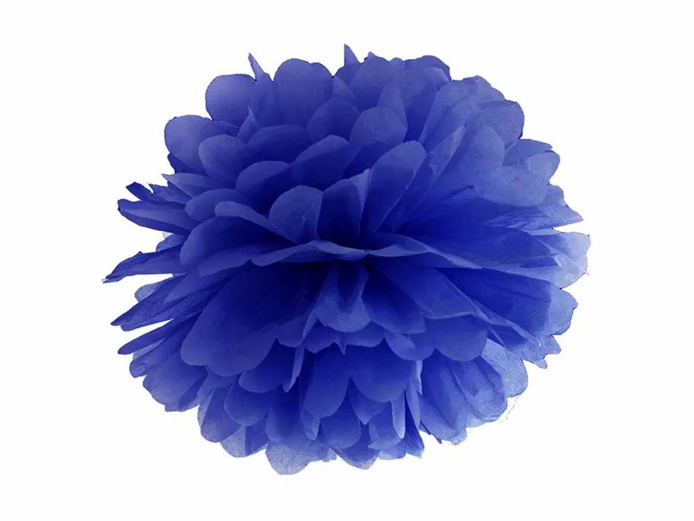 Blå Pompom 25 cm til Frozen Fest – Uundgåelig Dekoration!