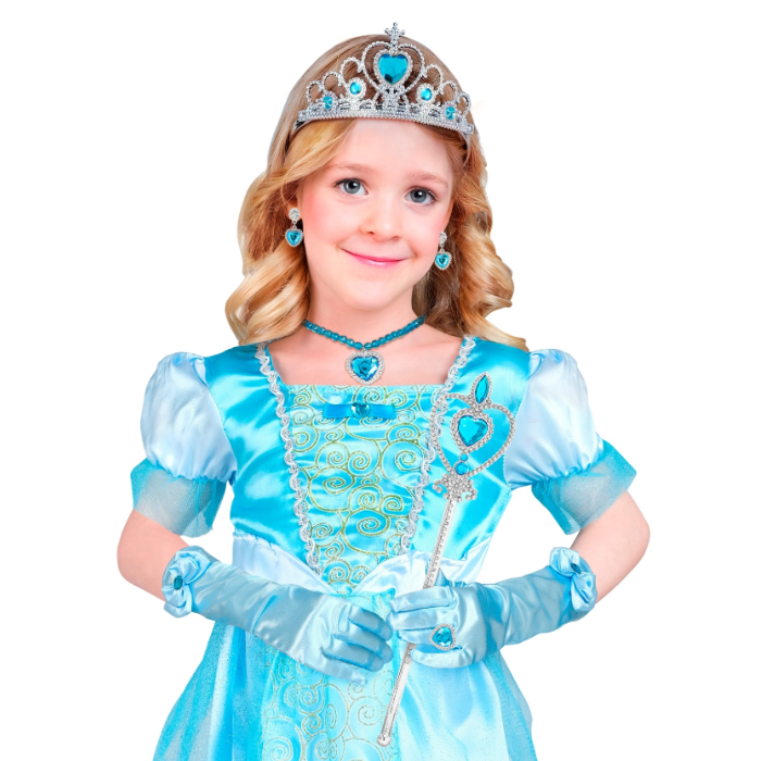 Blå Prinsesse Sæt Til Børn   Dele