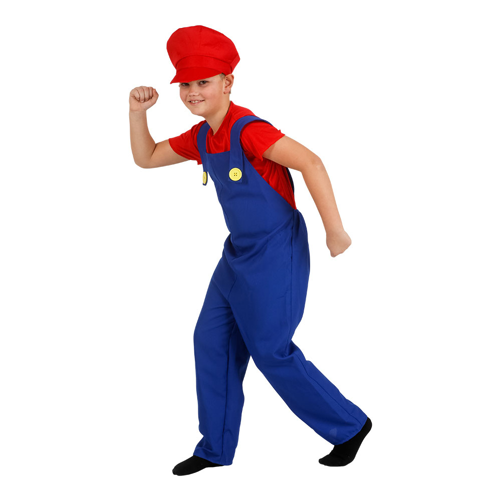 Blikkenslager Mario Børnekostume til Temafest!