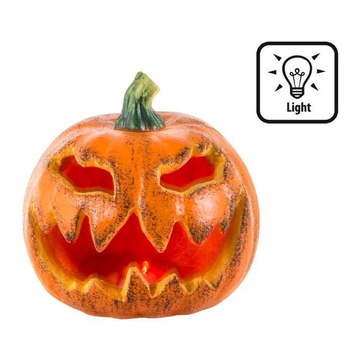 Blinkende Halloween Græskar - Magisk Festdekoration 16 cm