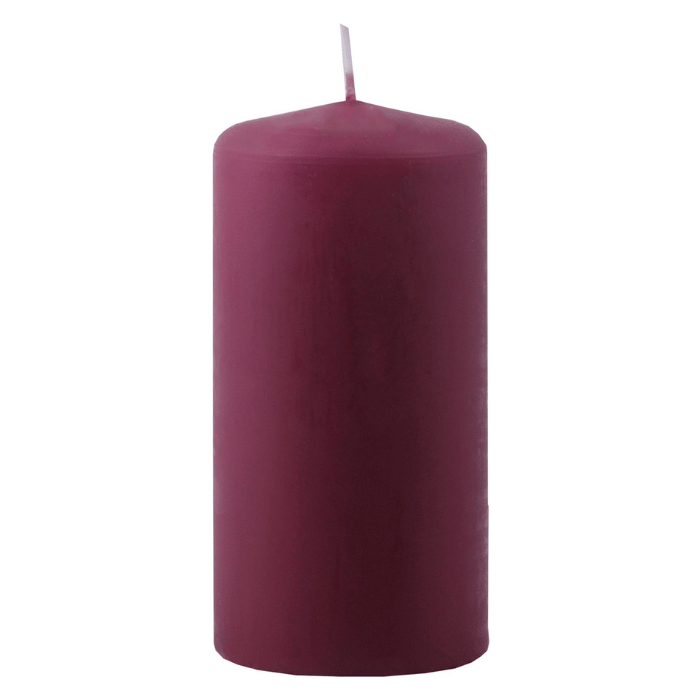 Bordeaux Bloklys 6x12 cm - Fantastisk tilbud!