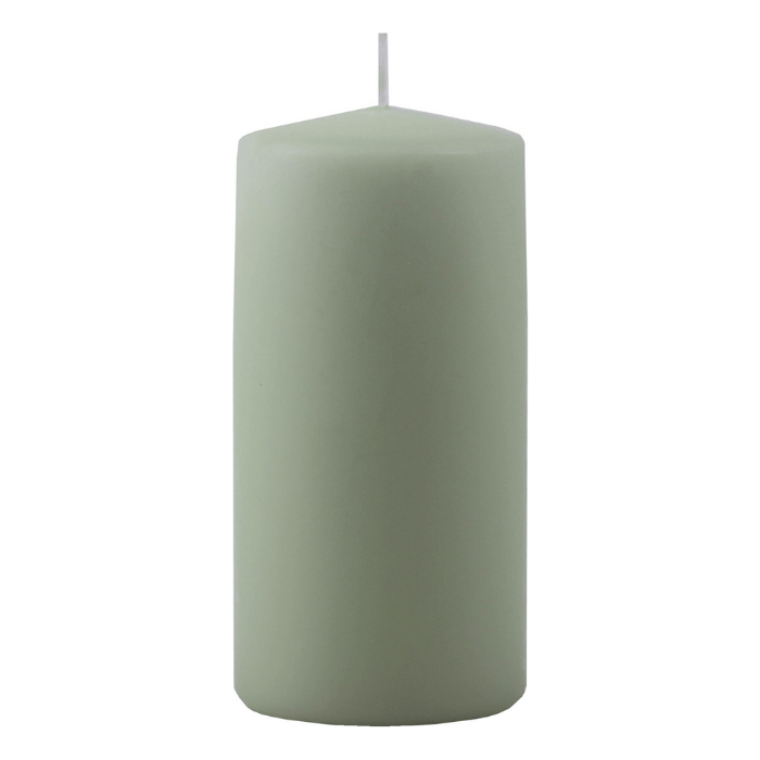 Støvet Grøn Bloklys 6x12 cm – Fantastisk Tilbud!