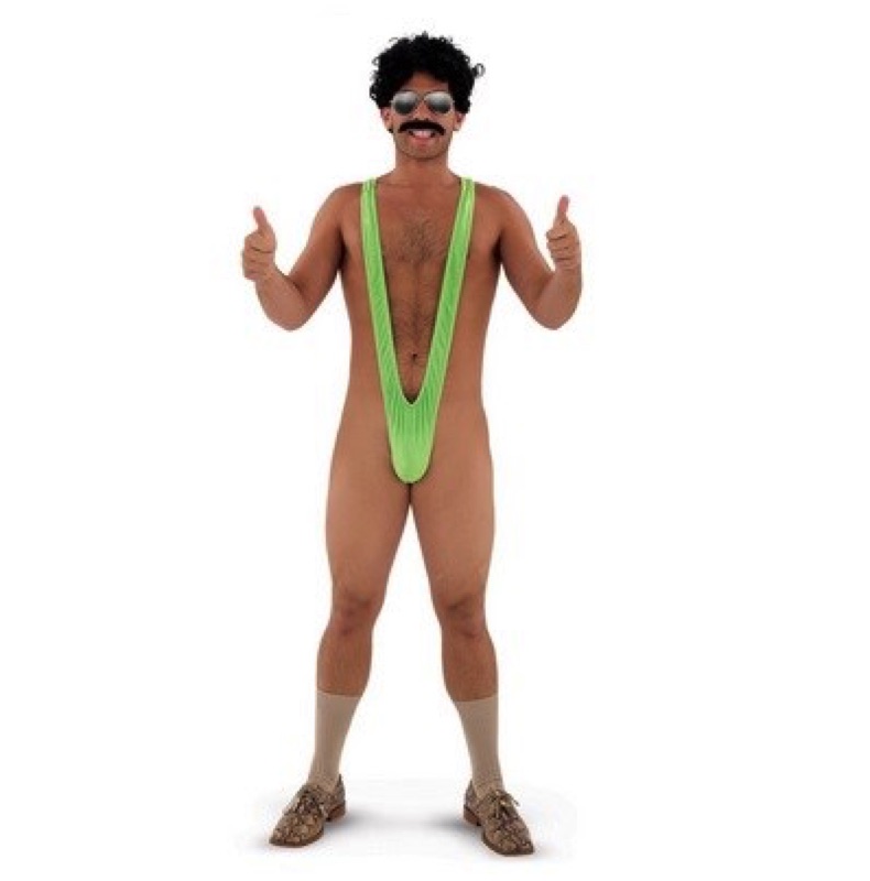 Borat Mankini i Polyester - Festkostume til Sjove Begivenheder