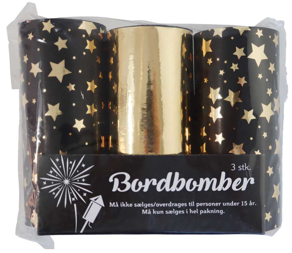 Bordbomber   Guld Sort 10