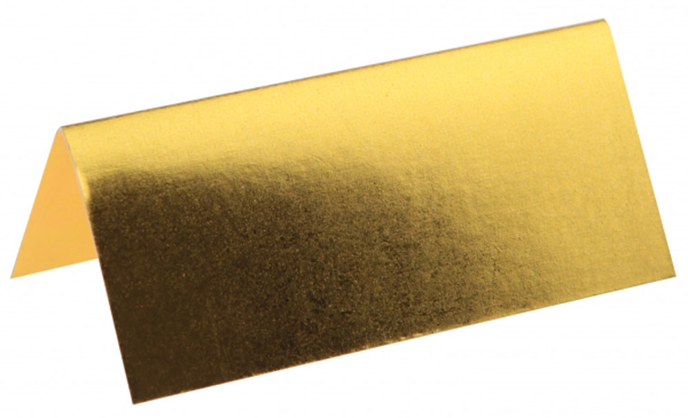 Guld Metallic Bordkort - 10 Stk til Festlige Anledninger