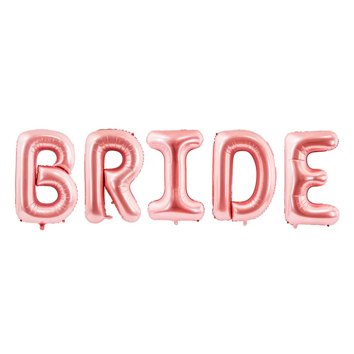 Bryllup Bride Folieballon i Rosaguld - 86 cm Dekoration