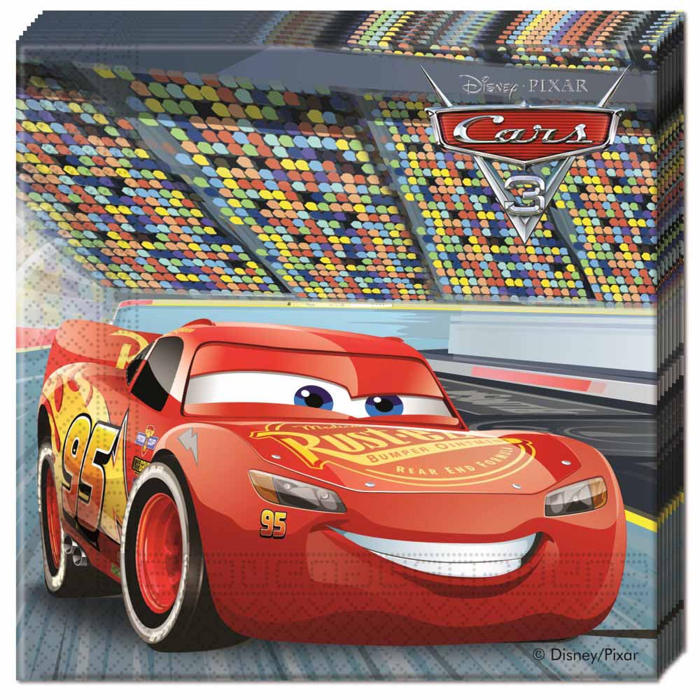 Lynet McQueen Cars Servietter – 20 stk. til Festen