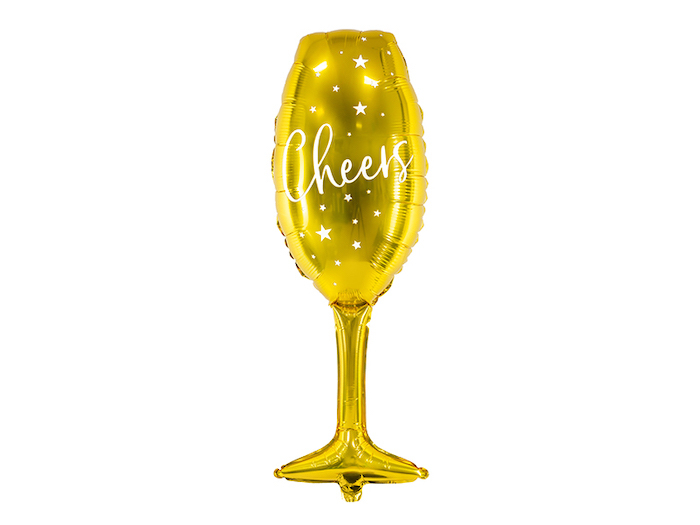 Champagneglas Folieballon 80 – Festlig Nytårs Dekoration