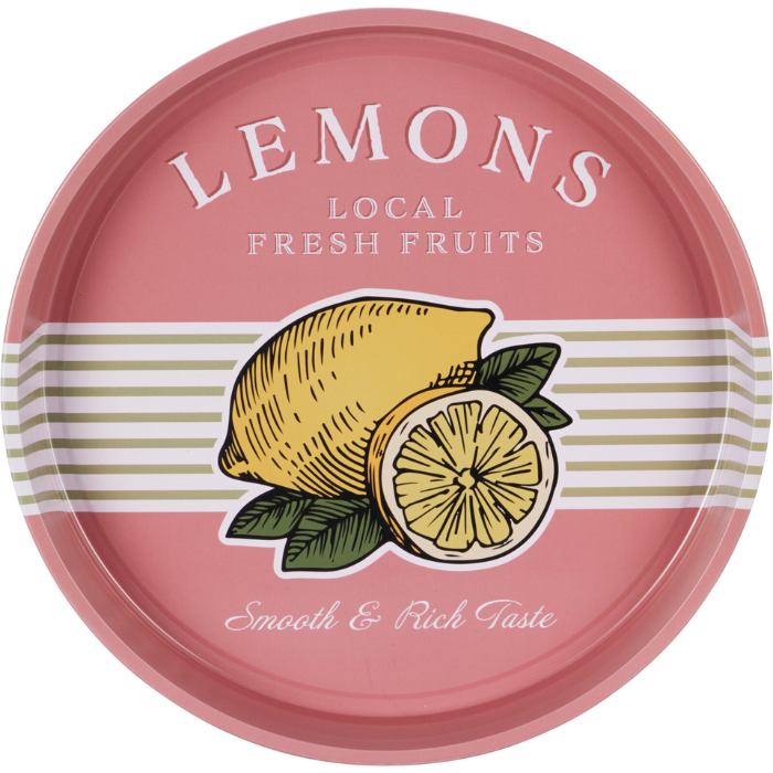 Citron Serveringsbakke   Tin ø32x4