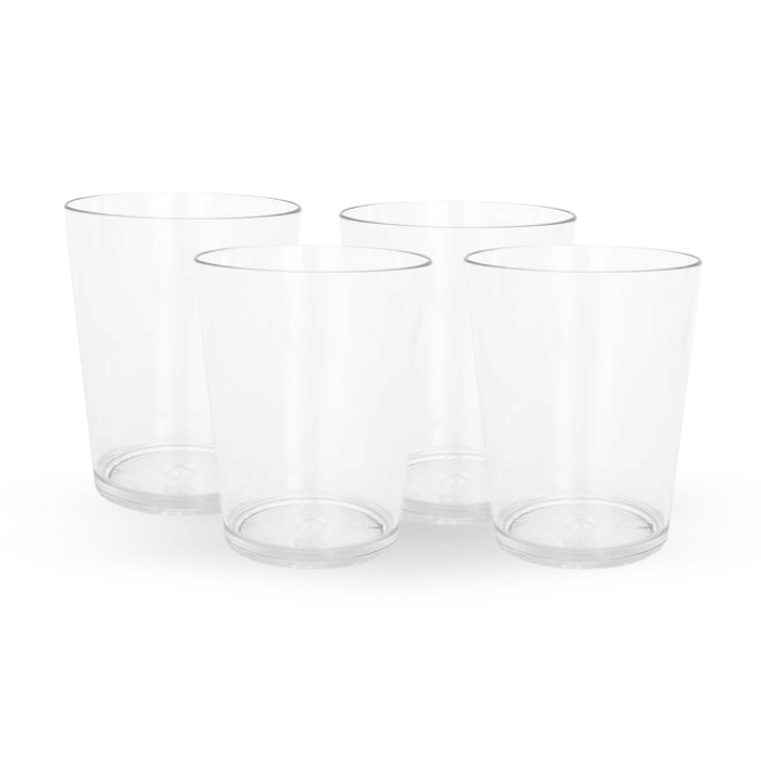 Genanvendelige klare plastik shotglas - 20 stk.