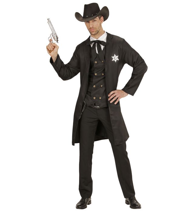 Cowboy Sherif Kostume med Frakke - Fantastisk Tilbud!
