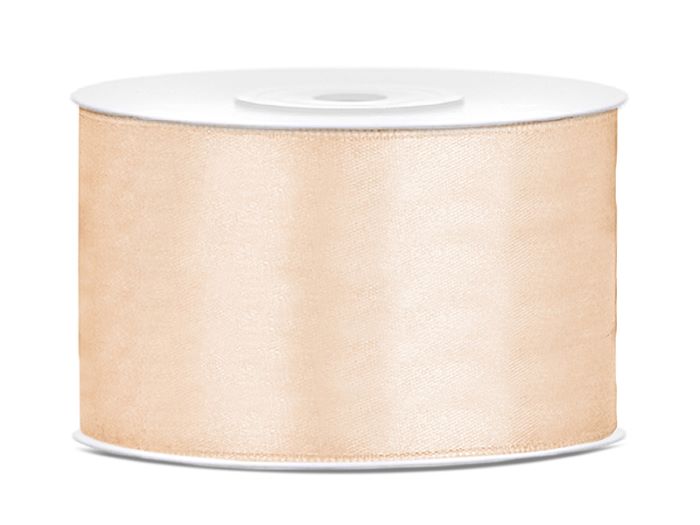 Creme Satinbånd 38 mm x 25 m – Fantastisk Udsalg!