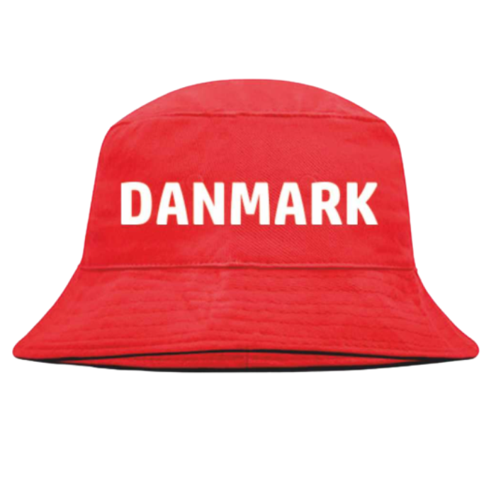 Rød Bøllehat med Danmark Tema – Fantastisk Tilbud!