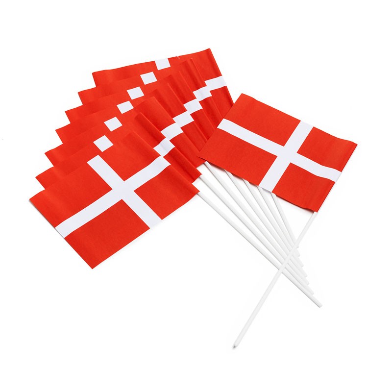 Danmark Flag Dannebro 10x40 cm – Festligt Tilbehør til Fester