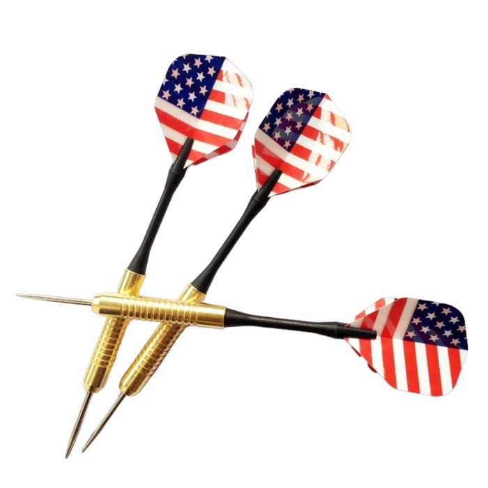 Dartpile med USA-flag - perfekt til fest og leg!