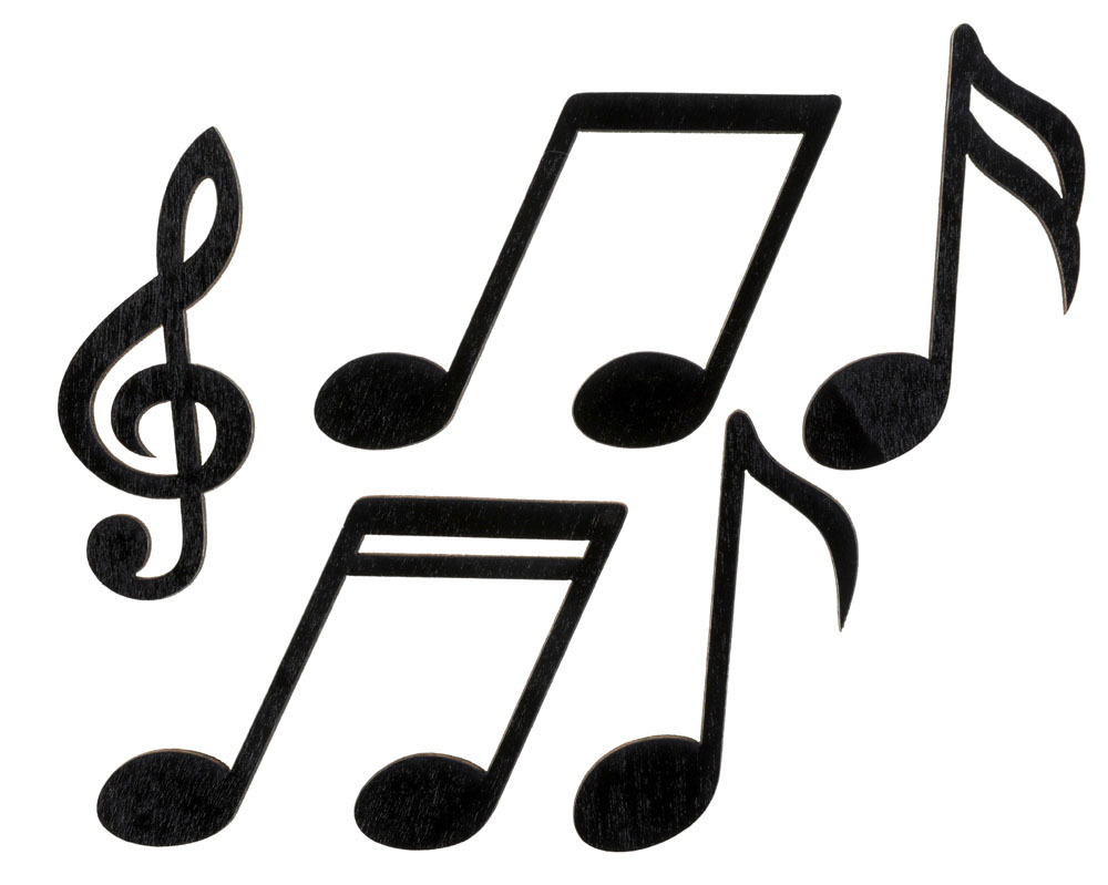 Deko Musik Noder   Træ 10 Stk