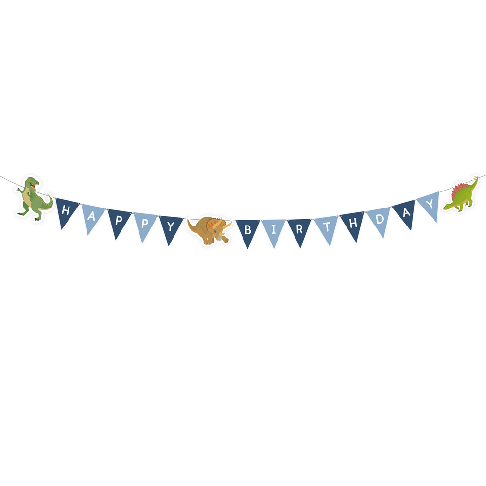 Dinosaur Vimpelbanner 180 cm til Festlig Fødselsdag