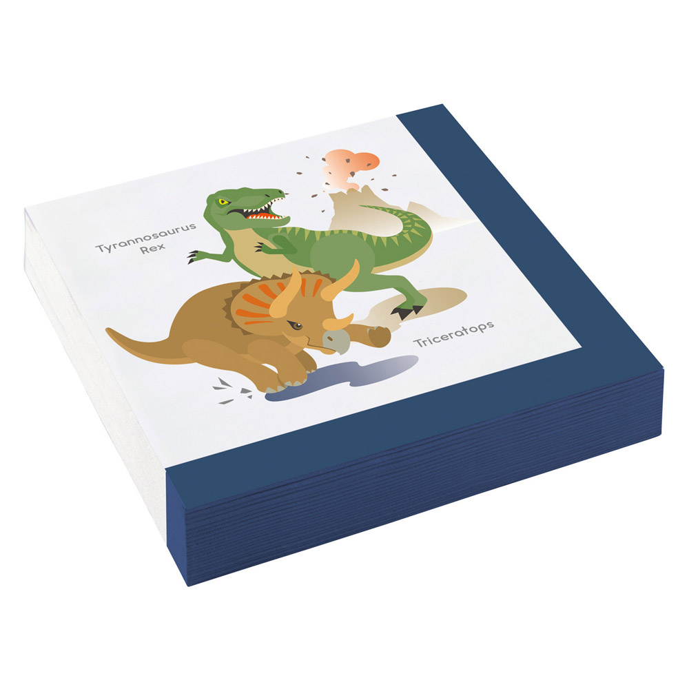 Dinosaur Servietter – 20 stk til Fødselsdagsfesten!