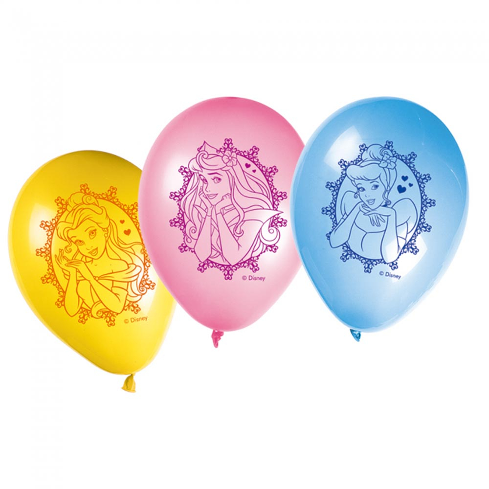 Disney Prinsesse Balloner – 8 Stk til Fødselsdagsfest