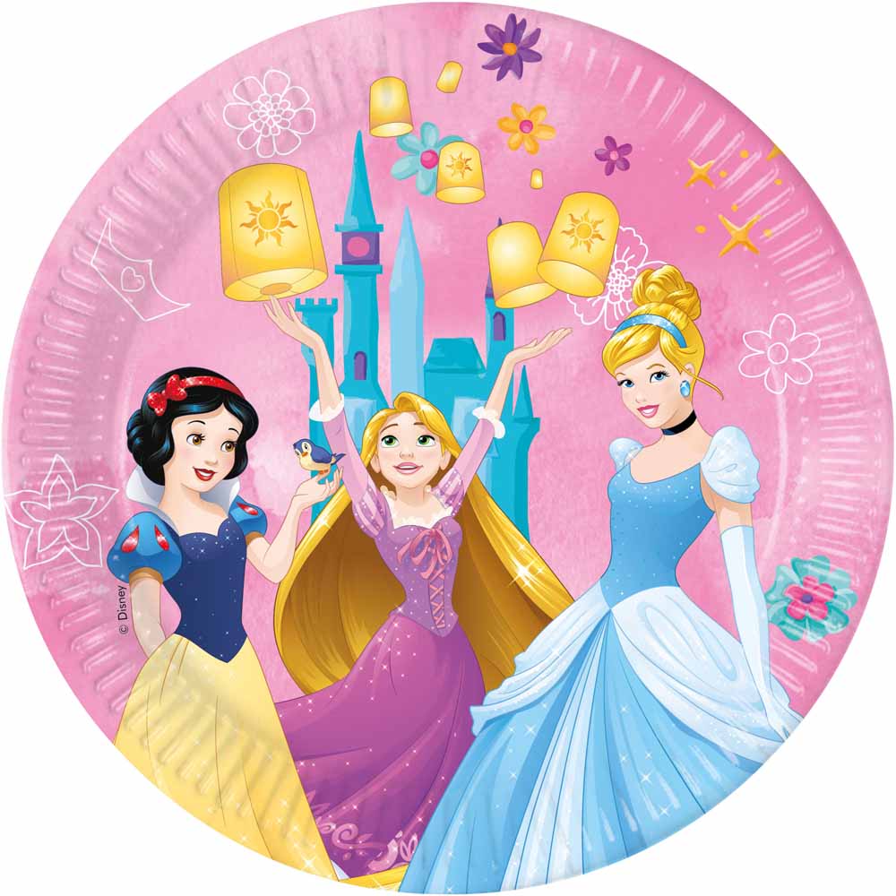 Disney Prinsesser Paptallerkner – 8 stk til festlige øjeblikke!