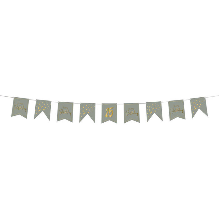 DIY Fødselsdagsguirlande i Guld - 4 m Festpynt