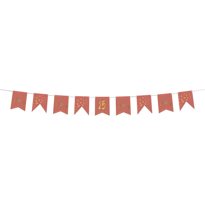 DIY Fødselsdags Guirlande - Golden Dusk Pynt til Fest