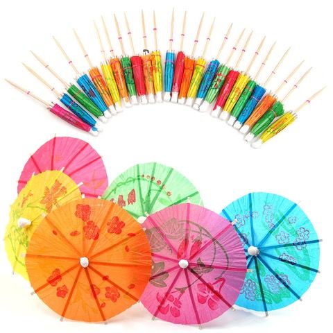 Drinks Parasol 12x Cocktail Paraply