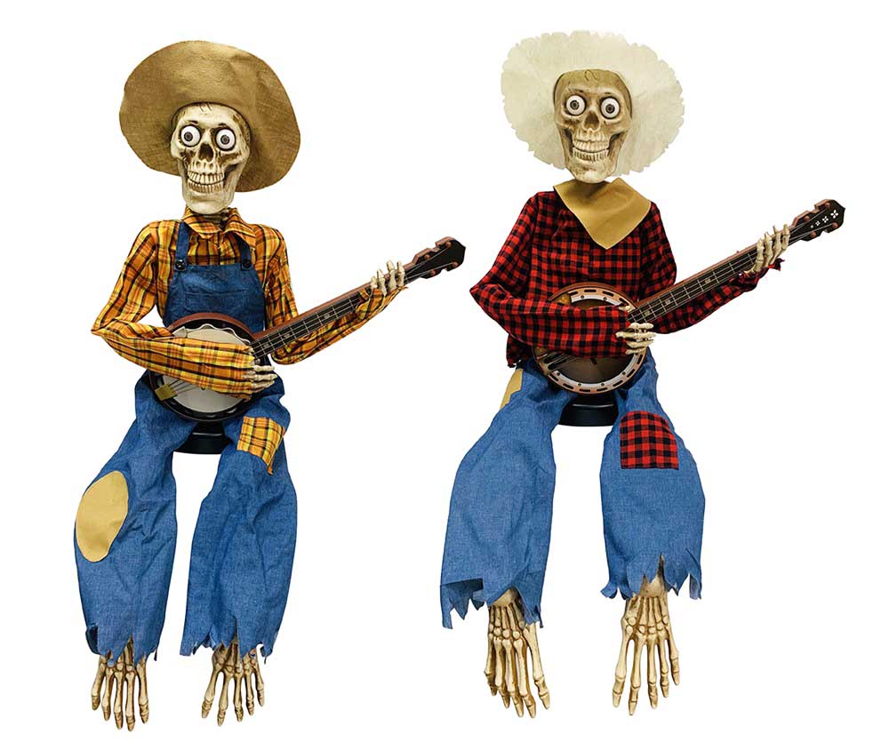 Duellerende Banjoskeletter til Halloween Fest!