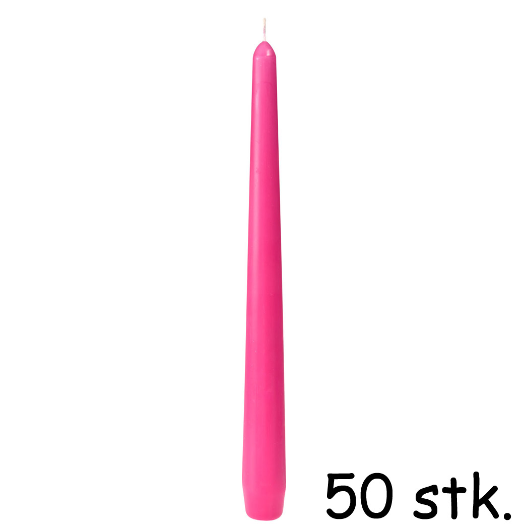 Duni Fuchsia Antiklys - 50 stk. til festlige anledninger
