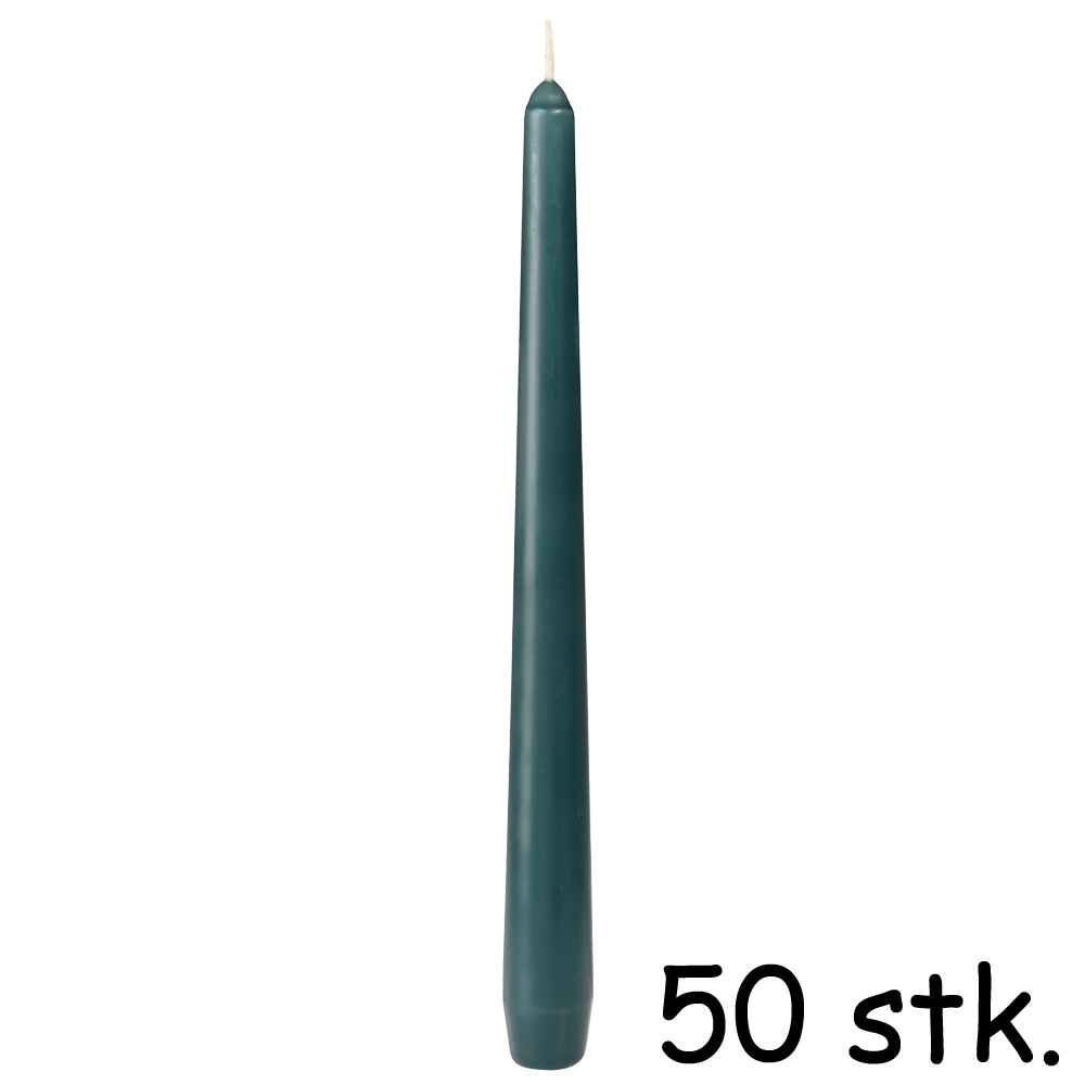 Duni Antiklys Ocean Teal – 50 stk. til Festlige Anledninger