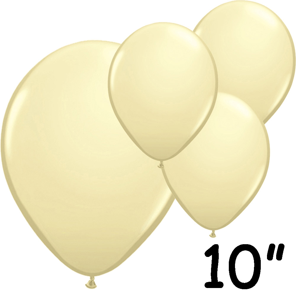 Elfenben Balloner 10" – 100 Stk til Festlige Lejligheder!