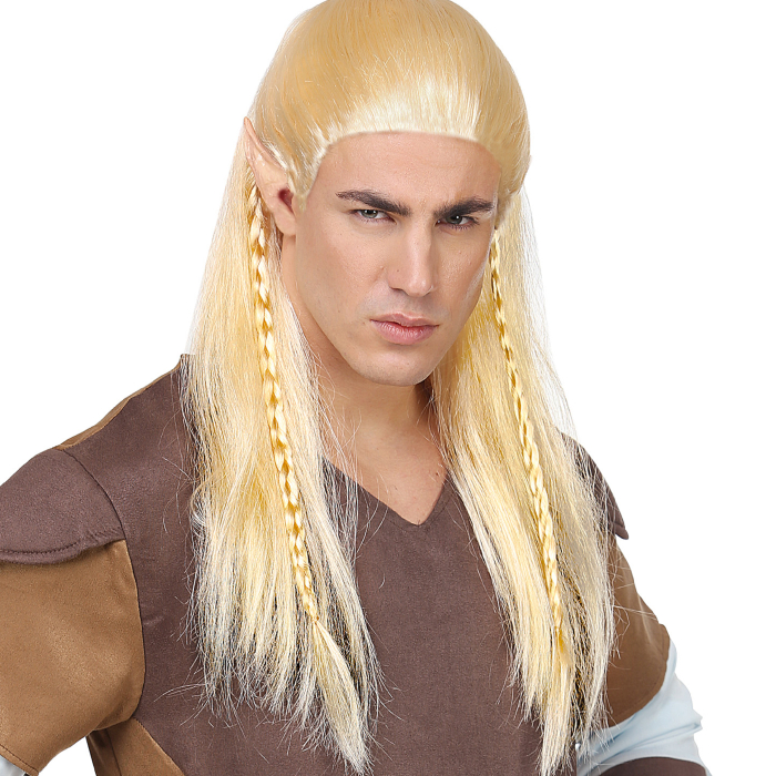 Elver Blond Lang Paryk til Mænd - Nyt Look!