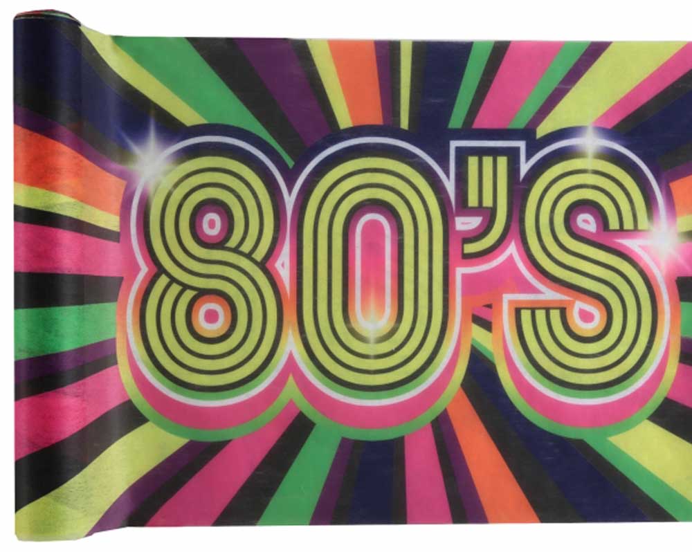 80'er Bordløber 3m – Retro Dekoration på Udsalg!