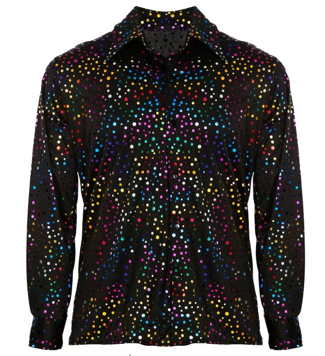 70'er Disco Skjorte til Mænd - Festlig Stil!