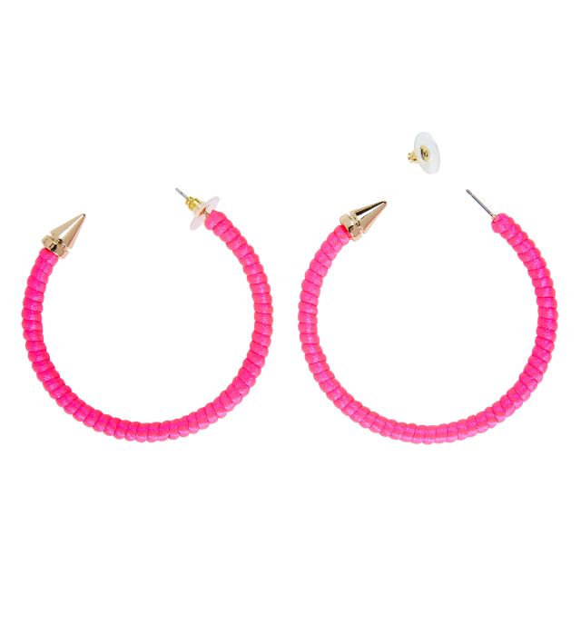 80 Pink Hoops Øreringe – Fantastisk Tilbud!
