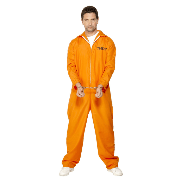 Fængselsdragt Kostume i Orange - Perfekt til Fest!