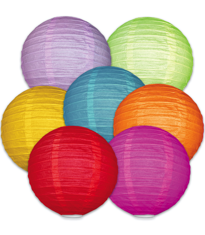 Farverig Papir Lanterne 40 cm – Fantastisk Festtilbud!