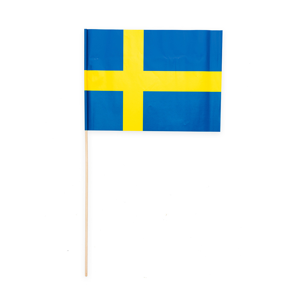 Svenske Flag på Pind – 10 Stk til Festlig Dekoration