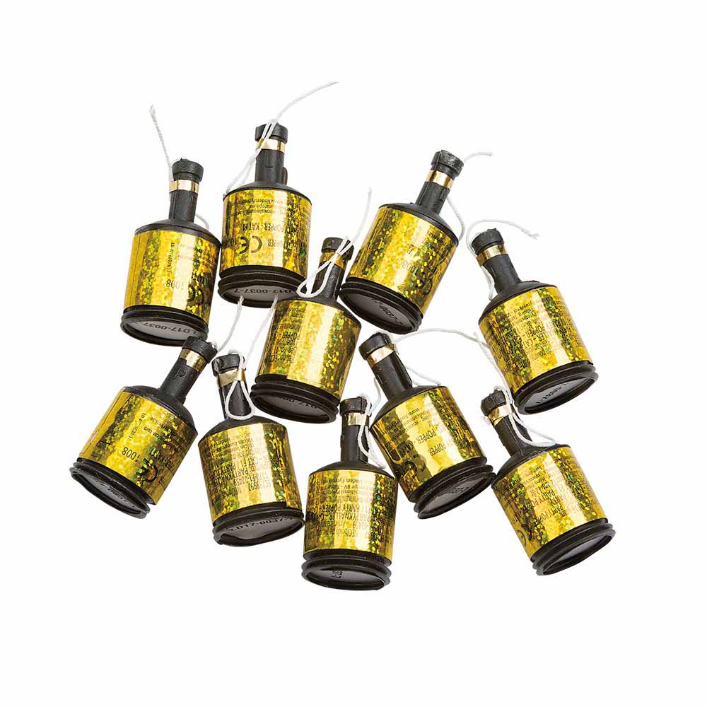 Guld Party Poppers – 8 stk til Uforglemmelige Fester