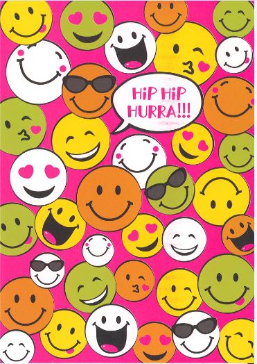 Farverigt Smiley Fødselsdagskort – Gør festen festlig!