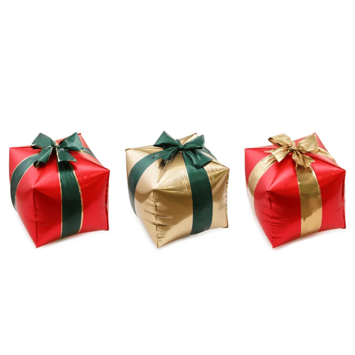 Folieballon Gaver 3x 34x36 cm - Fantastisk tilbud!