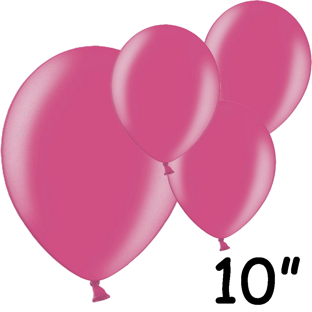 Fuchsia Balloner 10" – 100 stk til Festlige Anledninger!